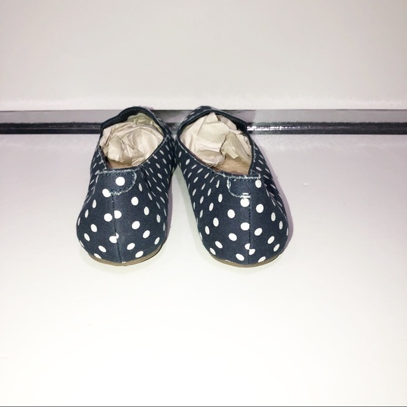 Gap canvas navy and polka dot flat - Picture 3 of 6
